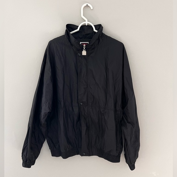 Wilson Other - Wilson Men’s Black Windbreaker Full Zip Tennis Jacket Size XL Snap Buttons